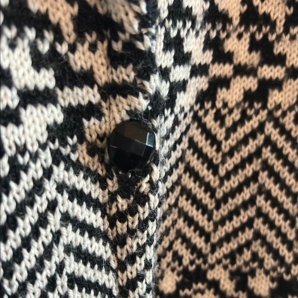 Coldwater Creek Women's Black and White Cardigan - Picture 4 of 5